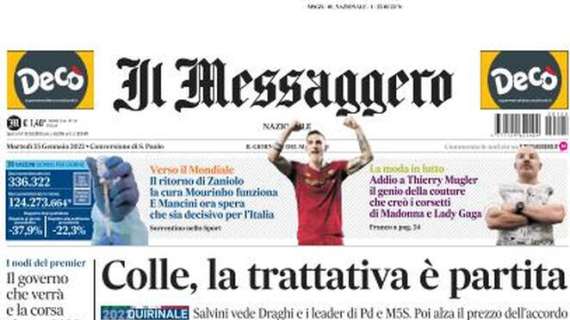 Il Messaggero: “Il ritorno di Zaniolo, la cura Mourinho funziona. E Mancini ora spera”
