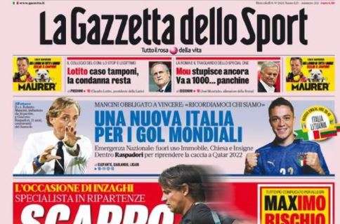 L'apertura de La Gazzetta dello Sport sull'Inter: "Scappo subito"