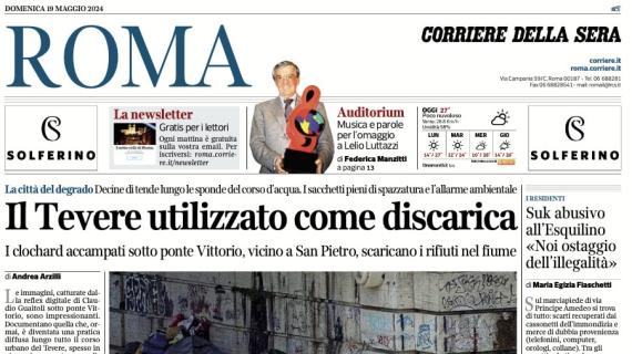 Il Corriere di Roma: "De Rossi, futuro chiaro. Tudor tra cambi ed esperimenti"
