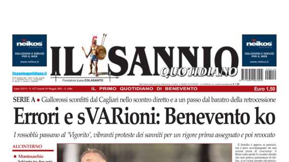 Il Sannio: "Errori e sVARioni, Benevento ko. Proteste dei sanniti per il rigore revocato"