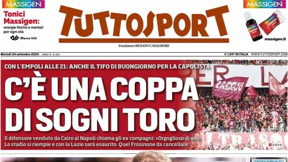 Tuttosport in prima pagina con Tacconi: "Di Gregorio, che parata. Bremer animale"