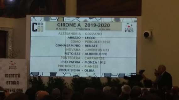 Serie C, la 1^ giornata del Girone A: subito Novara-Juventus U23