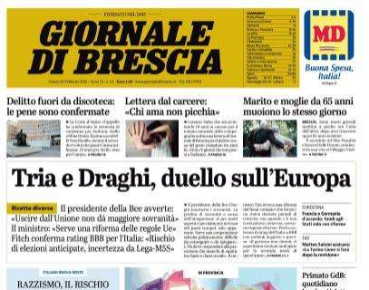 Giornale di Brescia: "C'è un testacoda per provare ad allungare"