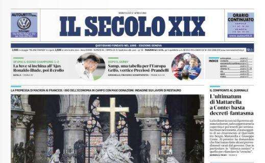 Il Secolo XIX: "Samp per l'Europa. Genoa, vertice Preziosi-Prandelli"