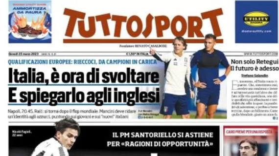 Tuttosport in apertura sui bianconeri: "Juventus, l'accusa perde un pezzo"