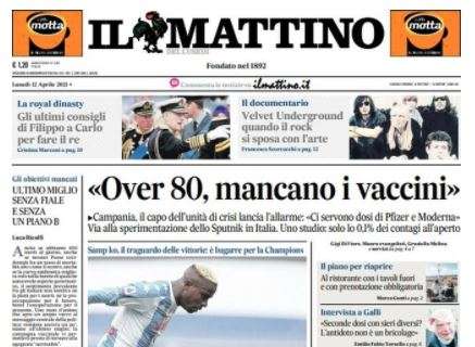 Il Mattino sugli azzurri: "Il Napoli va a 1000"