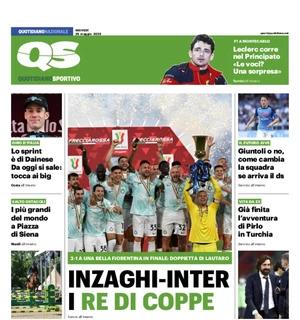 QS: "Inzaghi-Inter: re di coppe". Battuta la Fiorentina in finale di Coppa Italia