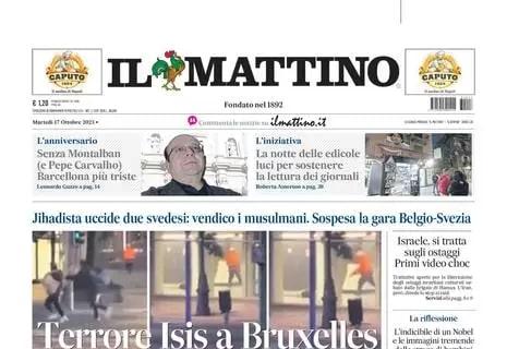 Osimhen ai box per infortunio, Il Mattino in prima pagina: "Che botta: stop di 40 giorni"