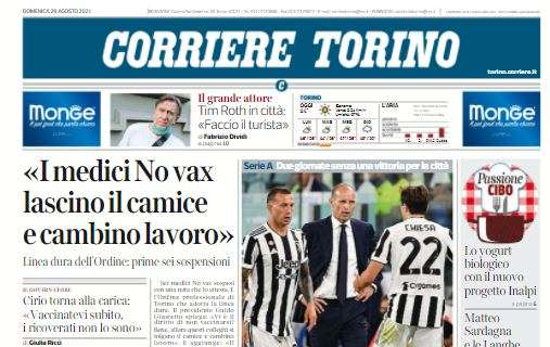 Corriere di Torino: "Mancuso gol, fischi sulla Juventus. E il Toro si arrende alla Fiorentina"