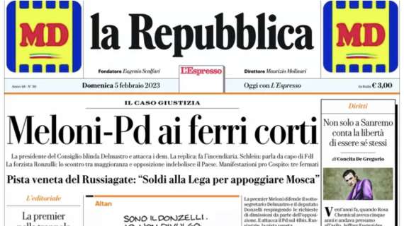 Stasera Inter-Milan, La Repubblica: "Lautaro contro Leao, lo Scudetto è altrove"