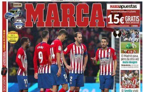 Atlético eliminato in Copa del Rey. Stampa spagnola: "Che botta"