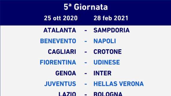 Serie A 2020/21, la quinta giornata: a San Siro andrà in scena Milan-Roma