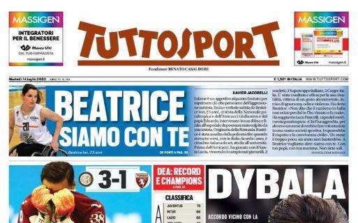 Inter-Torino 3-1, Tuttosport titola: "Scippo ai granata, mani di Bastoni rigore sacrosanto"