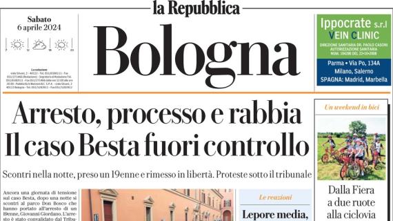 L'apertura de La Repubblica (Bologna) sul futuro di Motta: "Thiago Motta scansa la Juve"