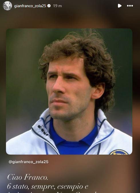 Zola ricorda Baresi: "Esempio e ispirazione. Un vero grande Capitano"