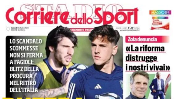 L'apertura del Corriere dello Sport: "Bufera Nazionale"