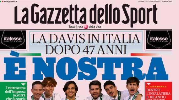 La Gazzetta dello Sport in prima pagina: "Juventus-Inter non finisce mai"