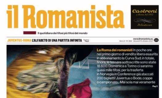 L'apertura de Il Romanista sugli abbonamenti in Curva: "Sempre più Sud"