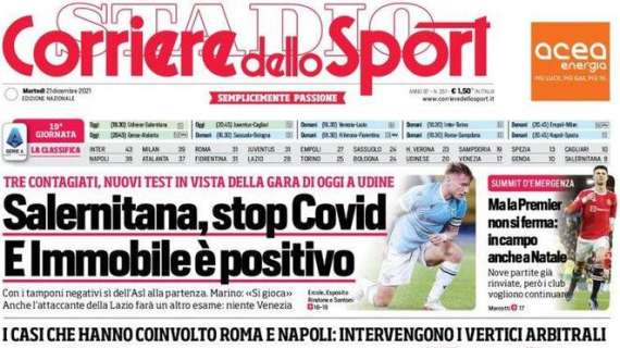L'apertura del Corriere dello Sport sulle scelte arbitrali: "Giusto annullarli!"