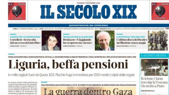 Il Secolo XIX sul Genoa: "Gudmundsson trascina il Grifone a suon di gol e giocate"