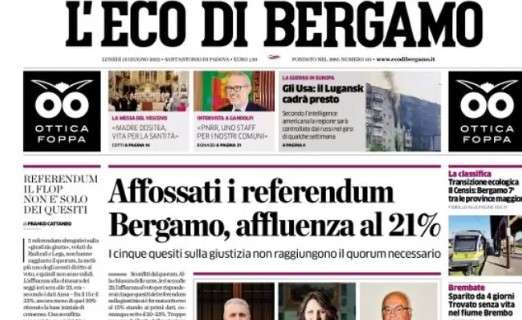 L'Eco di Bergamo: "Atalanta, se parte un big, attenzione a Beto per l'attacco"
