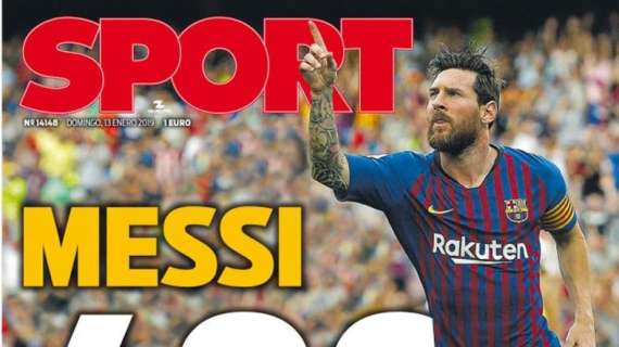 Barcellona, Sport carica Messi verso un altro record: "400"