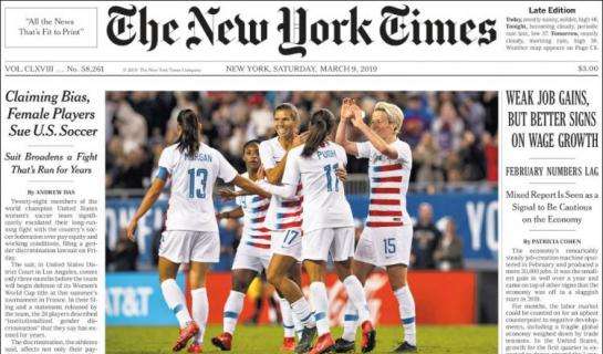 The New York Times apre col calcio femminile: denunciata US Soccer