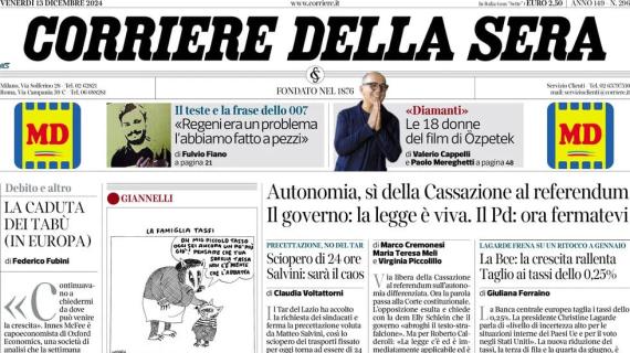 Corriere della Sera: "Milan, la resa dei conti: possibili panchine punitive con il Genoa"