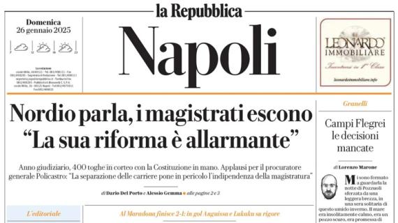 La Repubblica (ed. Napoli): "Il Napoli rimonta la Juve, settima vittoria consecutiva"