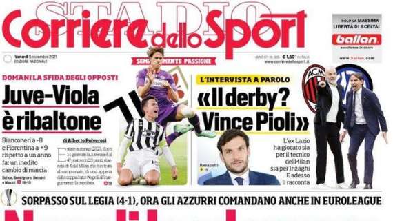 L'apertura del Corriere dello Sport: "Napoli leader vero"