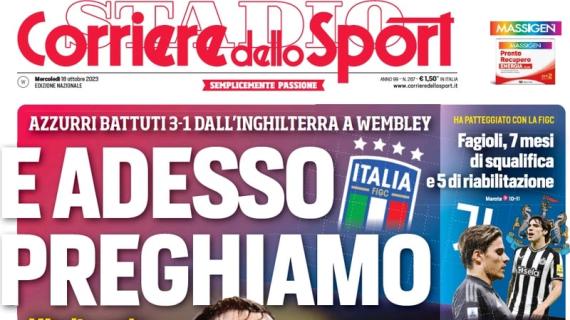 L'apertura del Corriere dello Sport dopo il ko dell'Italia a Wembley: "E adesso preghiamo"