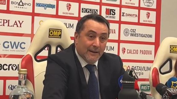 Padova, Mirabelli: "Mercato? Non riteniamo di dover ritoccare la rosa. Ma vedremo"