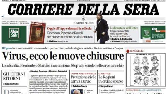 Corriere della Sera, Conte: "La sconfitta mi fa stare male, la vivo in solitudine"
