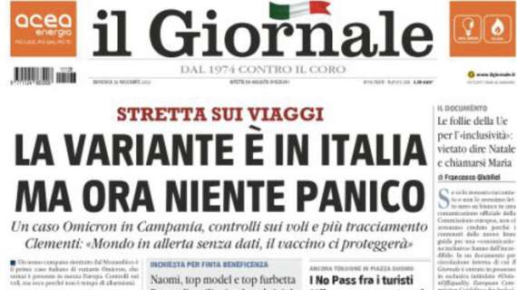 Juventus indagata, Il Giornale: "Dai pm all'Atalanta, la Juve accerchiata si scopre debole"
