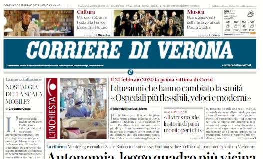 Corriere di Verona: "L'Hellas si fa rimontare due gol, ma il pari profuma d'Europa"