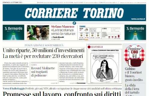 Corriere di Torino: "Ore 15, Allianz Stadium c'è Italia-Belgio. Un abbraccio azzurro"