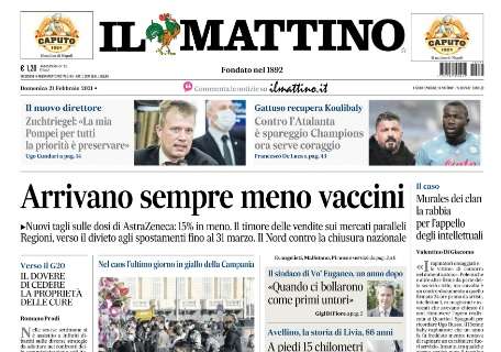 Il Mattino: "Contro l'Atalanta è spareggio Champions, ora serve coraggio"