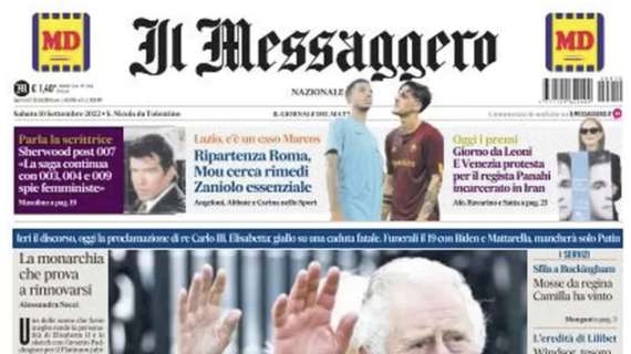 Il Messaggero: "Ripartenza Roma, Mou cerca rimedi dopo due ko di fila"