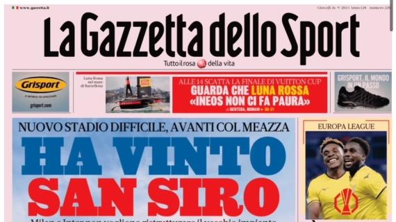 Le aperture dei quotidiani italiani e stranieri di oggi, giovedì 26 settembre