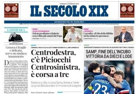 Il Secolo XIX titola stamani: "Samp, fine dell'incubo: vittoria da dieci e lode"