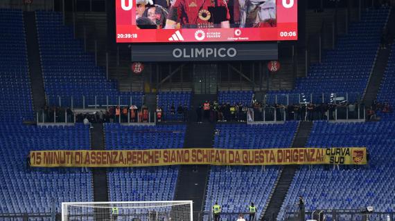 Roma, continua la protesta: "Friedkin tanto assenti che a parlare mandate un francese"