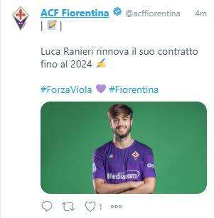 UFFICIALE: Fiorentina, Ranieri ha rinnovato fino al 2024