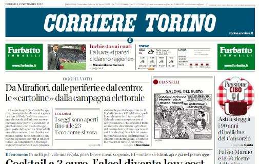 Corriere di Torino: "Inchiesta sui conti, la Juve: I pareri ci danno ragione"