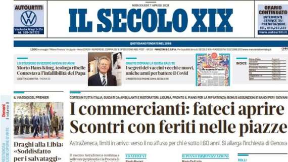 Il Secolo XIX: "Ballardini vuol dire doppia cifra. Destro alla Cavani, Piatek & co."
