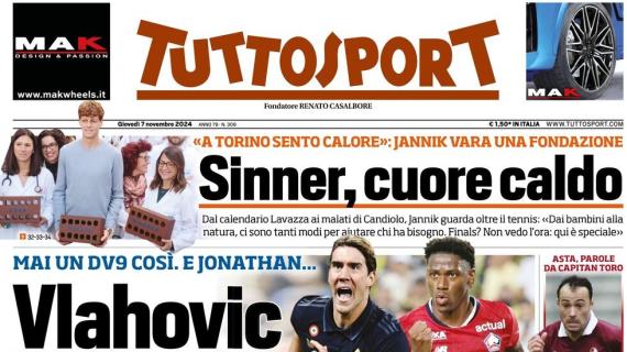 Tuttosport in apertura su un obiettivo della Juve: "Vlahovic e David grandi sogni"