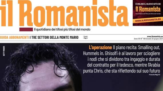 La prima pagina de Il Romanista: "Aumm Hummels". Può andare in giallorosso