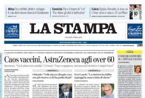 La Stampa dopo il 2-1 bianconero al Napoli: "Dybala-Ronaldo, la Juve va".