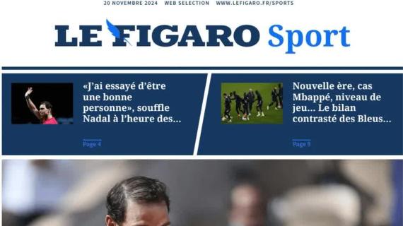 Le Figaro Sport in prima pagina: "Francia, bilancio contrastante dopo la Nations League"