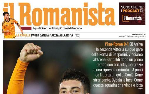 Il Romanista apre con un gioco di parole in prima paagina: "Soulè maniche"