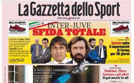 L'apertura de La Gazzetta dello Sport su Donnarumma: "Gigio patto scudetto"